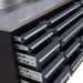 Pro Series 7-Ft 17-Drawer Workbench with Stainless Steel Top, Ball Bearing Double Slides & Casters, TMG-WB717
