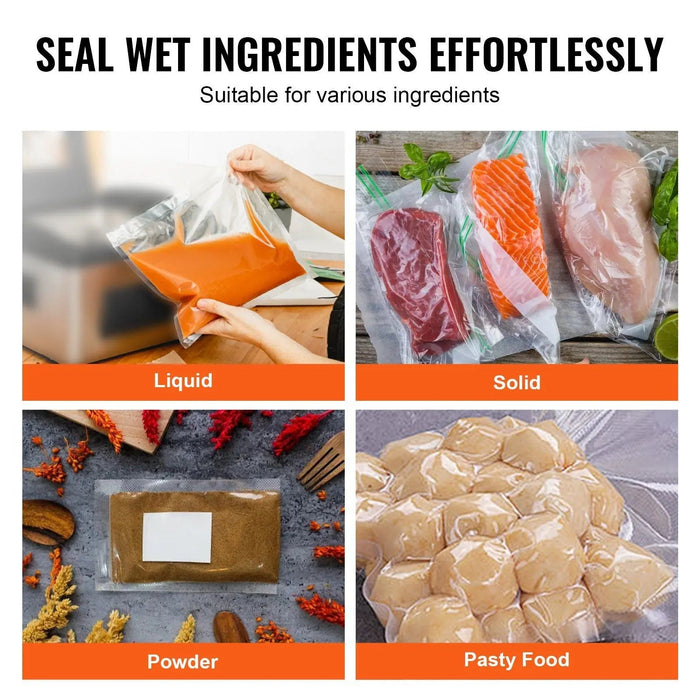 23.62" Sealing Length Chamber Vacuum Sealer, 1200W, Ideal for Wet Foods & Meats, Compact Design for Home & Commercial Use, DOBA-VS23