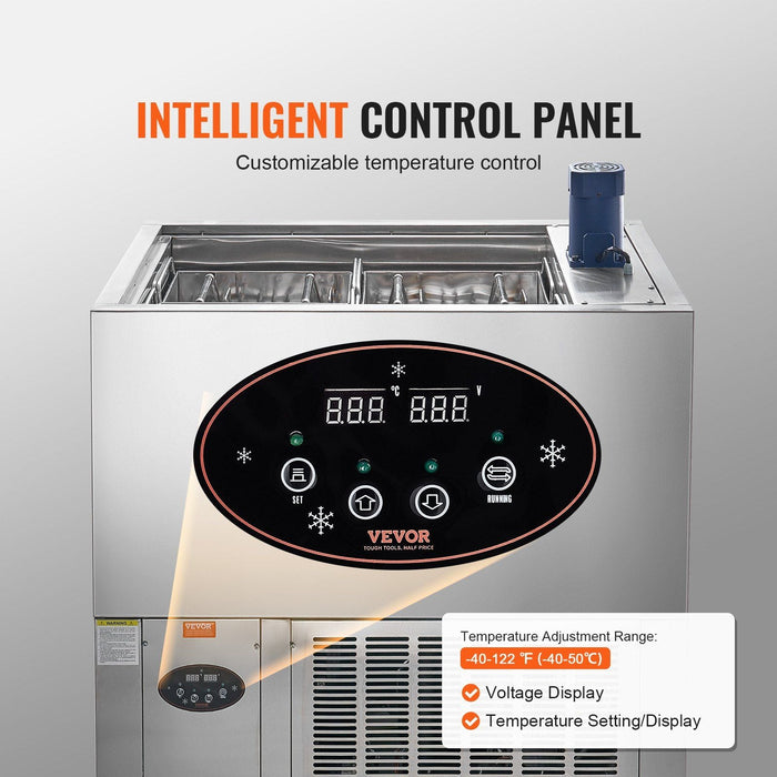 120 PCS Commercial Popsicle Machine, 4-Mold Ice Pops Making Set, Heavy-Duty Stainless Steel Freezing Unit, DOBA-PM120