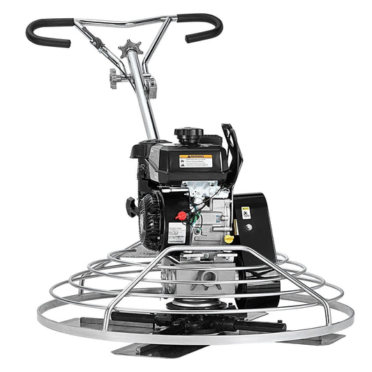 38" Walk-Behind Power Trowel, 6HP Gas-Powered Cement Finishing Machine with Float Pan Blade, DOBA-PT38