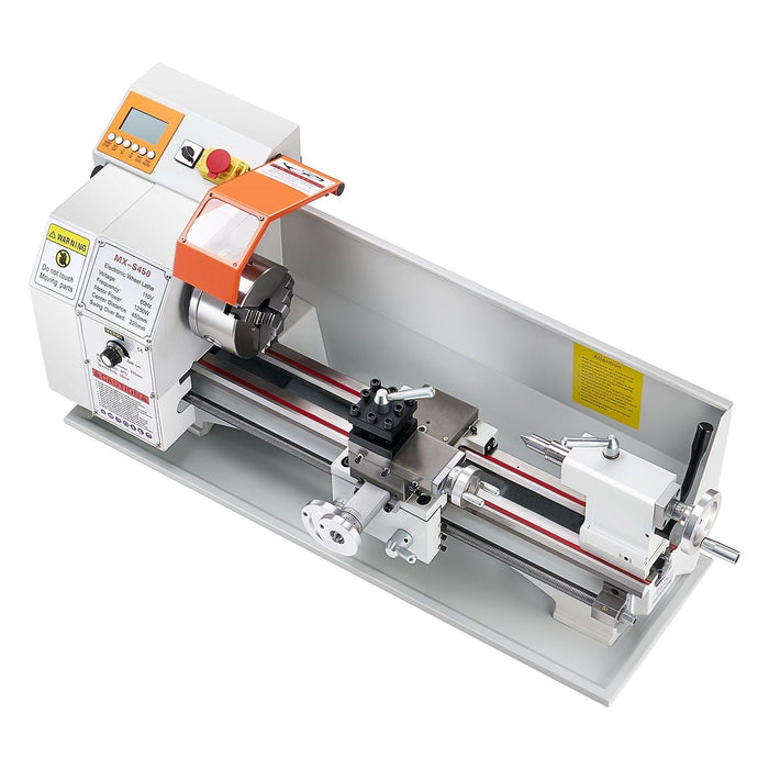 8,7" x 18" Metalldrehmaschine, 1250-W-Bürstenlosmotor, Drehzahlregelung 0–2500 U/min, Tischdrehmaschine mit automatischem Vorschub, DOBA-ML8718