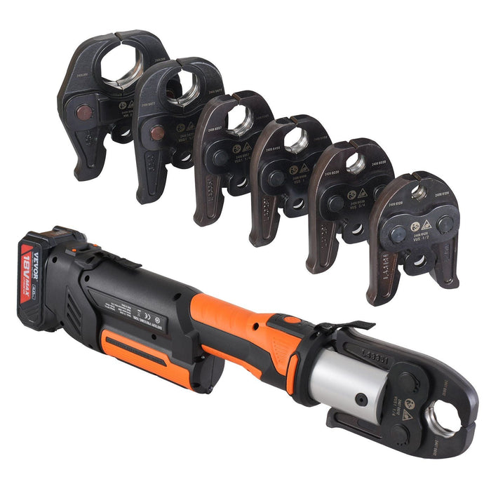 Pro Press Tool Rohrpressset, Akku-Presswerkzeug mit 6 austauschbaren Backen, DOBA-PPT6