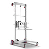 551 lbs Material Lift Winch Stacker, 70" Max Lift Height, Manual Pallet Truck Dolly with Wheels & Adjustable Forks, DOBA-WLT551
