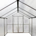 TMG Industrial 8’ x 26’ Greenhouse Grow Tent w/20 Mil Ripstop Leno Mesh PVC Cover, Galvanized Steel Frame, Roll-up Windows, TMG-GH826