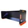 9’ Skid Steer Snow Pusher w/Steel Cutting Edge, Pivoting Wear Shoes, Side Braces, 40-70 HP, TMG-SP09