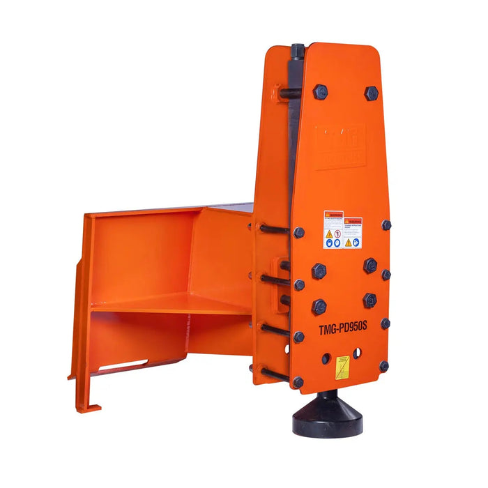 TMG Industrial Skid Steer Post Pounder, 10” Post Diameter, 800 Ft-lb Energy Class, 400-800 BPM Pounding Rate, TMG-PD950S